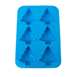 Форма для выпечки силикон. 6 ячеек, Новогодняя арт. HL-088/122/065/ (732924, 732925, 732927)