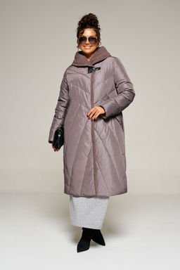 Пальто Beautiful Free 8017 дымчато-лиловый