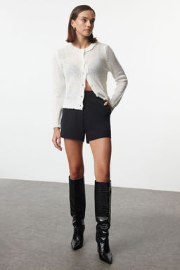 TRENDYOLMILLA Pembe Yumusak Dokulu Tul Islemeli Triko H?rka TWOAW25HI00305