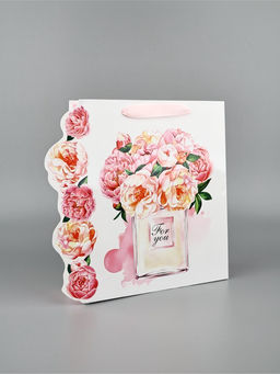 Пакет подарочный ламинированный Для тебя, цветы, 26?9?30 см