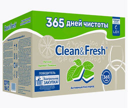Таблетки для ПММ, 20гр; 365 шт Сlean&Fresh