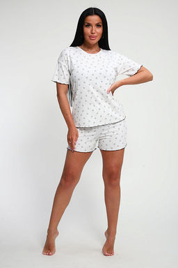 Пижама с шортами (01062, красный) - Плиона фото 4