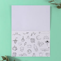 Наклейки в книжке «Одна линия», 3 фона, 20.7×14.2 см