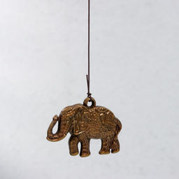 Музыка ветра с ловцом снов Слон в сердце, 4 трубки, 52 см