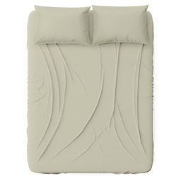 Простыня на резинке Евро Макси "Фландрия" Б 180х200см, свесы 27см, перкаль 115г/м2, хлопок 100%, упаковка "классическая" ПВХ 28х41см, "Домашняя мода" (Россия)