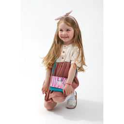 Сумка детская Кошечка на клапане, цвет бирюзовый/розовый - NAZAMOK KIDS фото 5