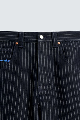 CHAMPION ® X ZARA STRIPED BAGGY FIT BERMUDA SHORTS  фото 9