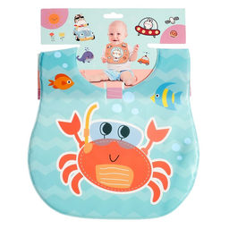 Нагрудник для кормления «Любимый малыш: Крабик», непромокаемый, голубой