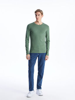 Bisiklet Yaka Uzun Kollu Erkek Ti??rt