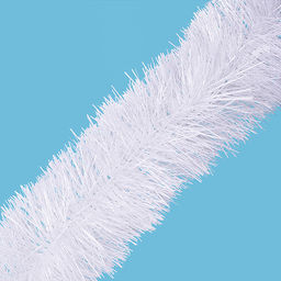 Мишура "Праздничная" белая, 10см х 2м