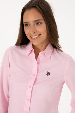 Kad_n Pembe Uzun Kollu Basic G_mlek Sepette S_rpriz _ndirim - U.s. polo assn фото 2