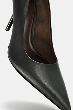 LEATHER HIGH-HEEL SHOES - Zara фото 2