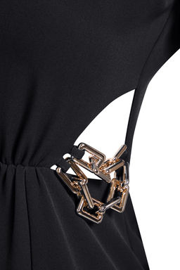 TRENDYOLMILLA Siyah Vucuda Oturan Astars?z Uzun S?k Abiye & Mezuniyet Elbise TPRSS25AE00018  фото 7