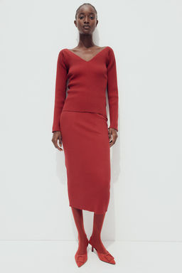 Falda tubo en punto de canale - H&m фото 3