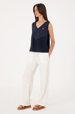 Kad_n Lacivert Ti__rt Sepette S_rpriz _ndirim - U.s. polo assn фото 4