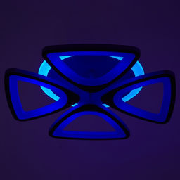 Люстра ЭкономСвет 50330/4, LED, ПДУ, 4×24 Вт, 41×41×8 см, белый