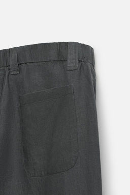 100% HEMP RELAXED FIT TROUSERS - Zara фото 18