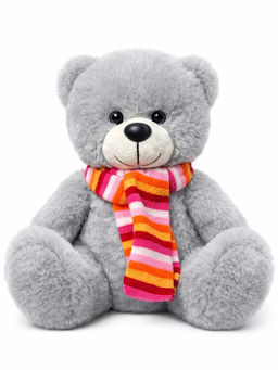Мишка в полосатом шарфике, 20см (Белоруссия)