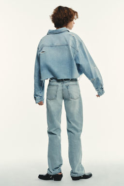 MID-RISE WIDE-LEG TRF JEANS - Zara фото 5