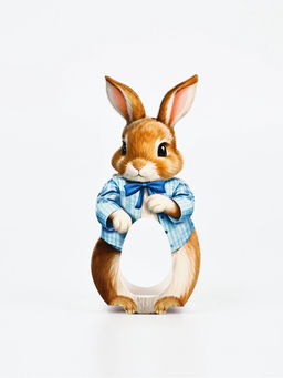 Цена за 4 шт. Коробка для яйца на Пасху «Зайка», 5.9×28.9 см