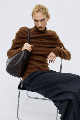 Top en mezcla de mohair con cuello perkins - H&m фото 2