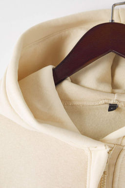 Siyah Kal?n Ici Polarl? Yar?m Pat Fermuarl? Oversize Kapusonlu Orme Sweatshirt TWOAW26SW00092 - Trendyolmilla фото 14