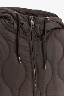 WATER REPELLENT HOODED PADDED JACKET - Zara фото 9