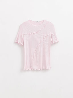 CONTE Джемпер в рубчик с декоративными швами LD 2630 pink diamond - Conte elegant фото 4