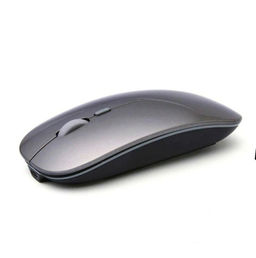 Отличная мышка с Двумя типами подключения Bluetooth + беспроводная с USB,2, подсветка, шикарный глянцевый серый