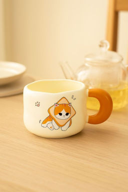 Кружка Cat loves baking, toast (450 ml)