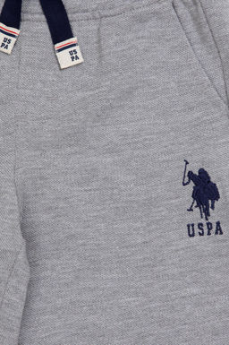 Шорты вязаные U. S. Polo Assn для мальчика серые меланжевые из хлопка - U.s. polo assn фото 9