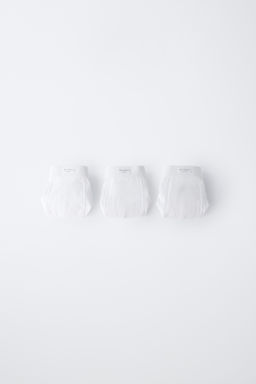 6-14 A?OS/ PACK TRES B?XERS LISOS ETIQUETA / Blanco