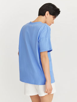 Базовая футболка свободного силуэта с брендингом AESTHETICS & SPORTS - NEVERLATE фото 2