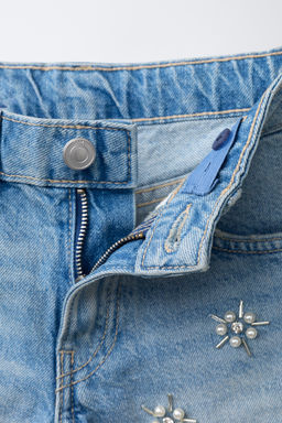 BERMUDA DENIM PERLAS / Azul