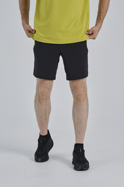 Шорты текстильные Черный/Неоновый желтый