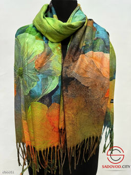 Теплые зимние палантины, из 100% кашемира.