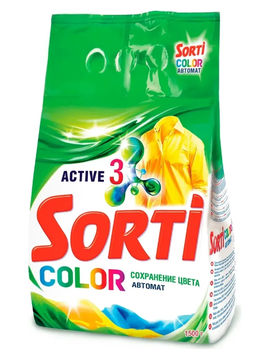 СОРТИ-АВТОМАТ стир.порошок 1500гр Колор пакет