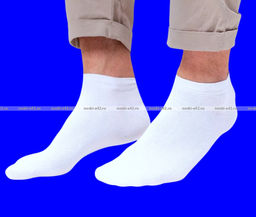 Цена за 12 пар. Следки мужские белые ХЛОПОК
