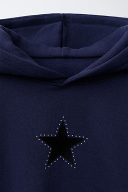 STAR STUDDED HOODIE - Zara фото 3