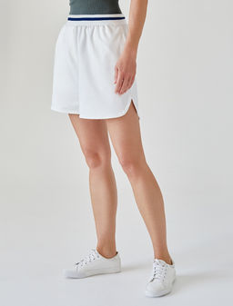 Шорты Vilatte из хлопка с эластаном белый