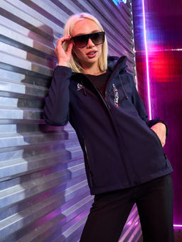 Женская мембранная куртка виндстоппер на флисе Azimuth Сияние 124/23983_709 Темно-Синий  фото 25