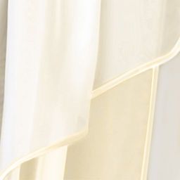 Готовые шторы арт. 0026/Ш/лев, ТРИО, цвет шампань, занавеска, размеры 300см ширина х 180 см высота из ВУАЛИ, на шторной ленте - Haft фото 2