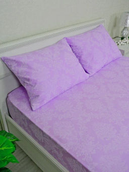 НКонструктор КПБ поплин на молнии Лиловый жаккард Березка  фото 72