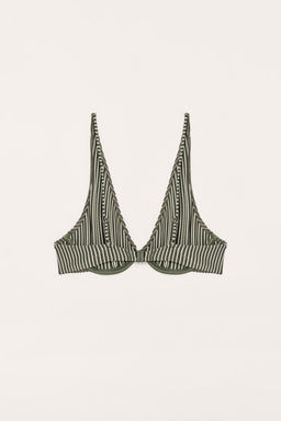 STRIPED LIMITED EDITION BIKINI TOP - Zara фото 4