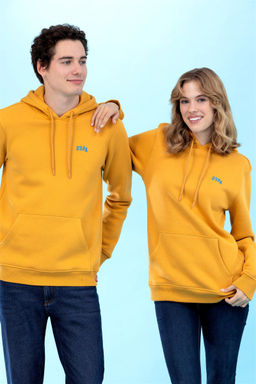 U. S. Polo Assn Базовый горчичный свитшот с капюшоном (унисекс) Неожиданная скидка в корзине - U.s. polo assn фото 3