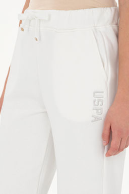 Женские спортивные штаны цвета экрю - U.s. polo assn фото 5