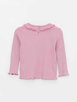 Bisiklet Yaka Uzun Kollu K?z Bebek Ti??rt - Waikiki фото 2