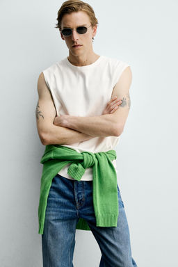 CAMISETA TANK RELAXED FIT / Blanco