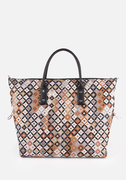 Сумка Модель №1283 | гобелен | | бежевый коричневый цветной | Фиеста | 33848 - L-craft фото 5