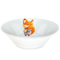 Салатник фарфоровый Кроха. Лисичка 600мл, д17,5см, h5,6см, форма Идиллия (Беларусь) - Домашняя мода фото 2